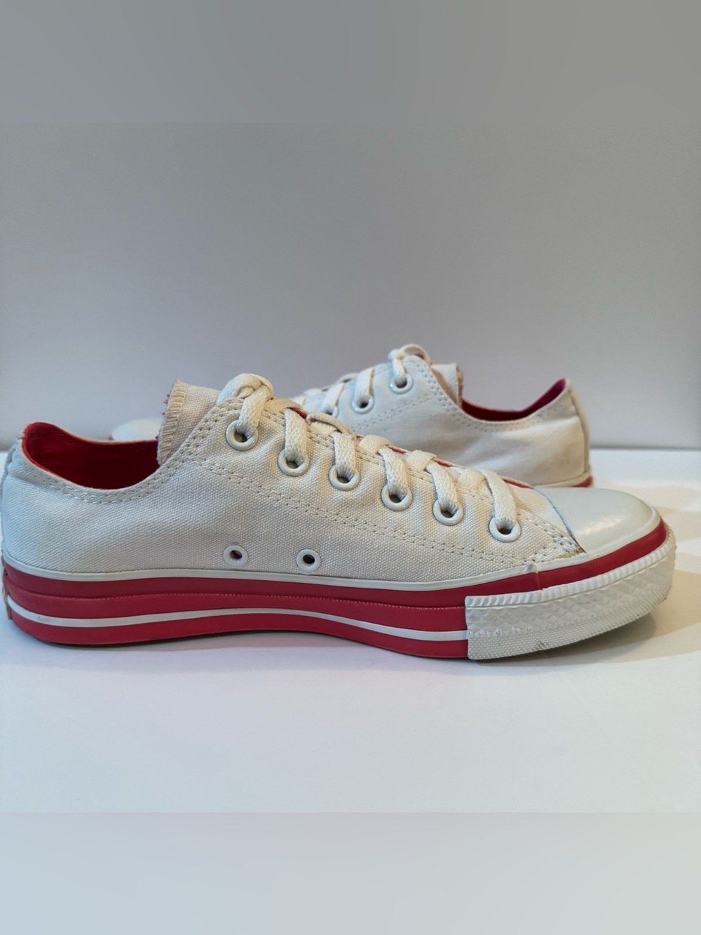Converse Chuck Taylor All Star Double Tongue Low-Top Sneakers W8 M6 - Picture 7 of 11